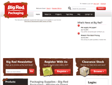 Tablet Screenshot of bigredpackaging.com.au